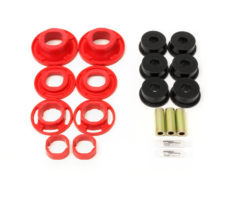 BMR 12-15 5th Gen Camaro Street Version Rear Cradle Bushing Kit (BK001 BK040) - Black/Red - BK041 for 2012-2015 Chevrolet Cam