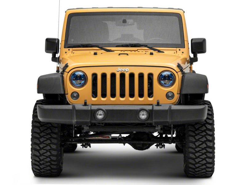 Raxiom 07-18 Jeep Wrangler JK 7-In LED Headlights- BlueHousing- Clear Lens - J154696