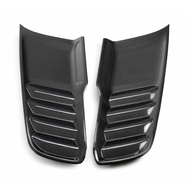 Anderson Composites 2021 Dodge RAM TRX Carbon Fiber Hood Vents - Type OE - AC-HV21DGTRX by Anderson Composites - front view