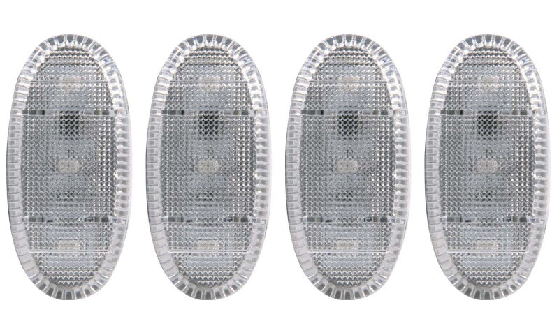 ANZO 2011-2016 Ford F-350 LED Fender Light Kit Clear 2pc Amber / 2pc Red - 861108