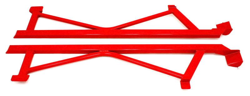 BMR 05-14 S197 Mustang Weld-On Boxed Subframe Connectors - Red - SFC011R for 2005-2014 Ford Mustang