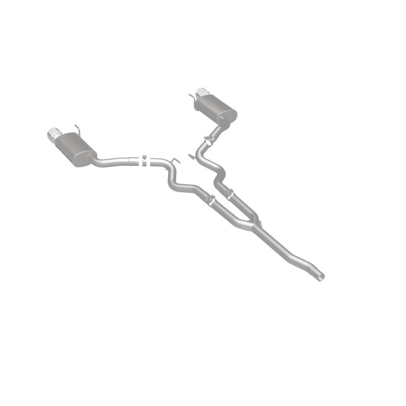 MagnaFlow Cat Back, SS, 2.5in, Street, Dual Split Polished 4.5in Tips 2015 Ford Mustang Ecoboost - 19097