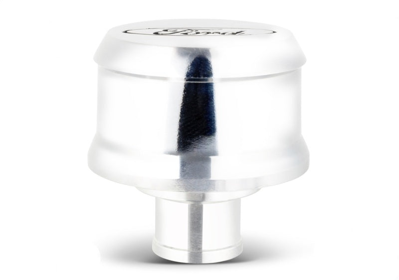 Ford Racing Slant Edge Breather - Chrome - 302-439