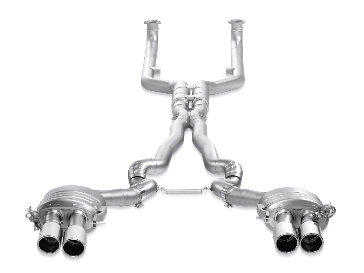 Akrapovic 13-17 BMW M6 Gran Coupe (F06) Evolution Line Cat Back (Titanium) w/ Carbon Tips - ME-BM/T/6H-C