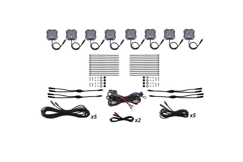 Diode Dynamics RGBW Rock Light Installer Kit (8-pack) - DD7744