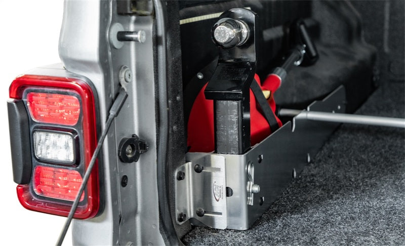 Access Universal H2 Truck Bed Storage Pocket w/ 2.5in Hitch Holder (Aluminum) - 4008883