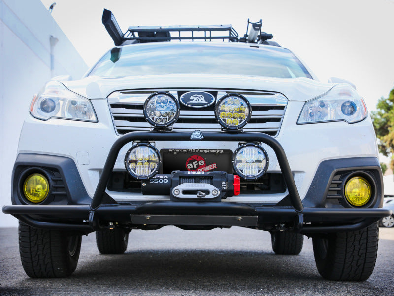 aFe POWER 15-19 Subaru Outback H4 2.5L / H6 3.6L Terra Guard Front Bumper w/ Winch Mount - 79-27011