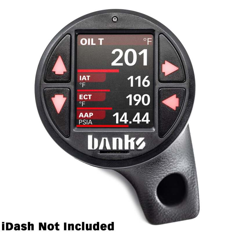Banks Power 18-23 Jeep Wrangler/Gladiator - iDash Stealth Single Gauge Pod Kit - 63371