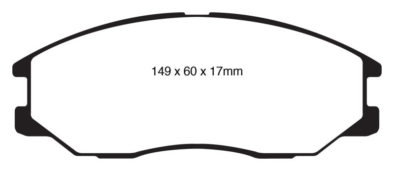 EBC 08-10 Kia Sorento 3.3 Greenstuff Front Brake Pads - DP61558