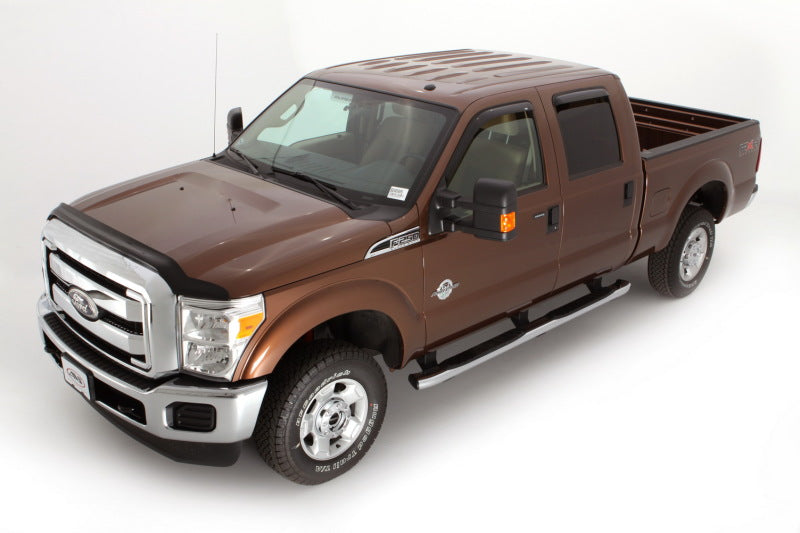 AVS 11-16 Ford F-350 Bugflector Medium Profile Hood Shield - Smoke - 25062