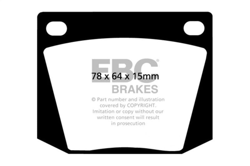 EBC 63-69 Ac Cobra 4.7 Greenstuff Front Brake Pads - DP2169