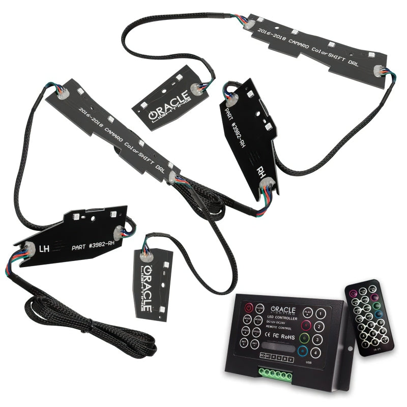 Oracle 16-18 Chevy Camaro RGB+W Headlight DRL Upgrade Kit - ColorSHIFT w/ 2.0 Cntrl SEE WARRANTY - 1345-333