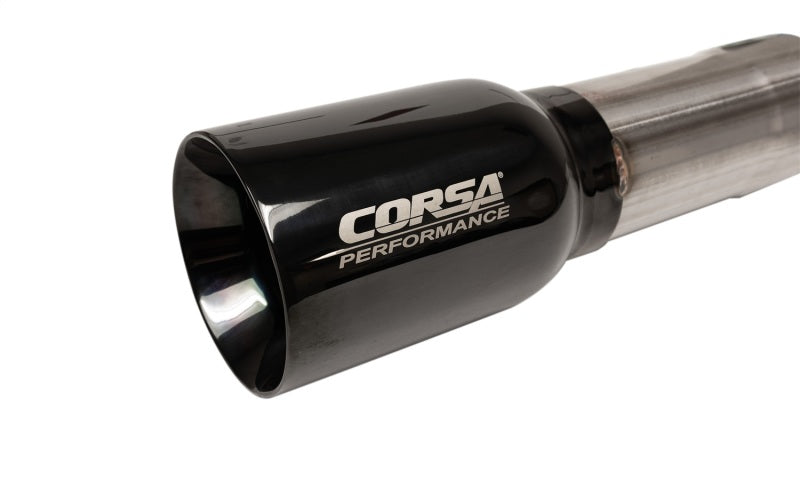 Corsa 07-18 Jeep Wrangler JKU 3.6L/3.8L 2.75in Sport Cat-Back Exhaust w/ 4in American Flag BlacTips - 21122BLKUSA