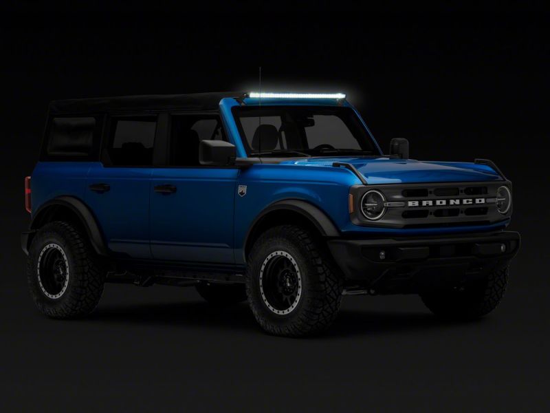 Raxiom 21-23 Ford Bronco Axial 40-In 240w White/Amber Combo LED Light Bar w/ WSHLD Mounting Brackets - FB13197