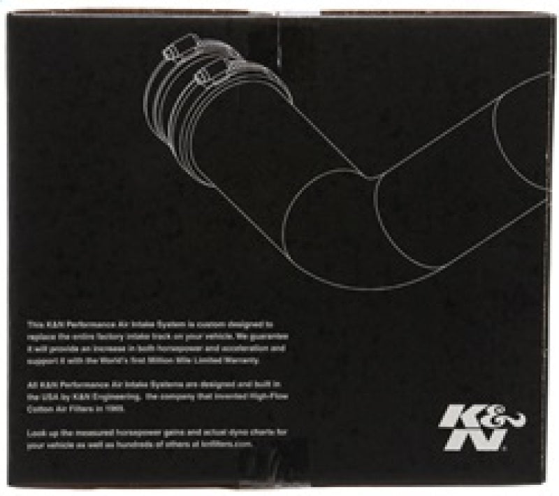 K&N 10-11 Jeep Liberty 3.7L V6 High Flow Performance Intake Kit - 77-1562KTK for 2010-2012 Jeep Liberty - rear view