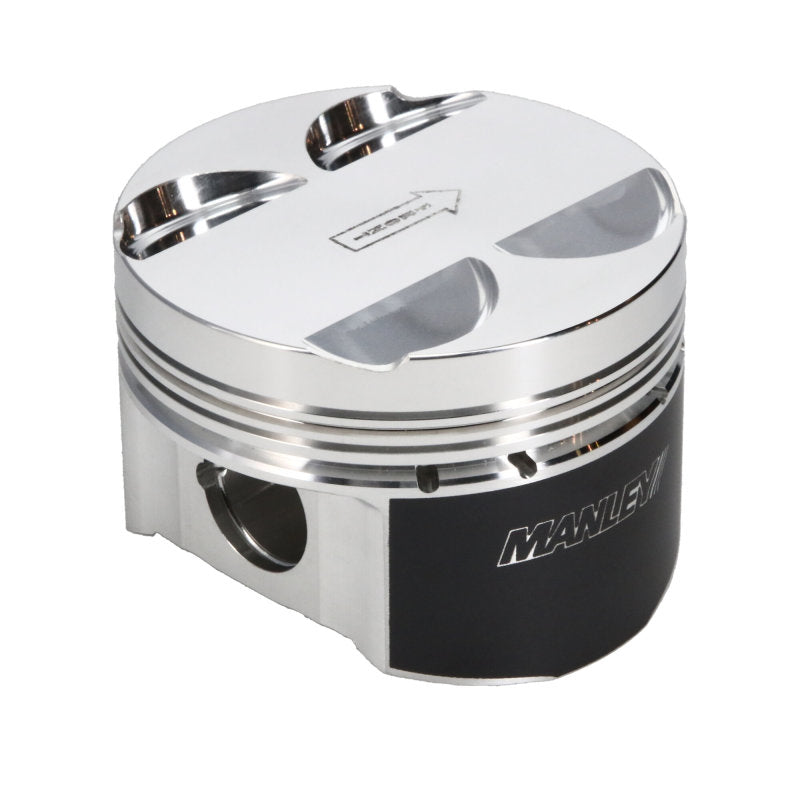 Manley 16+ Nissan VR30DDTT 86mm Bore Grade 2 10:1 CR -3.5cc Dome Flat Top Piston w/ Rings (SINGLE) - 642GR2-1
