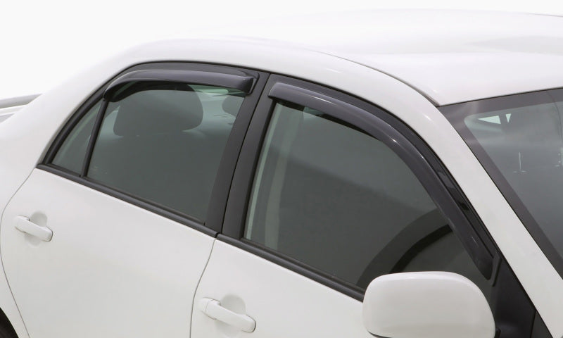 AVS 03-08 Toyota Corolla Ventvisor In-Channel Front &amp; Rear Window Deflectors 4pc - Smoke - 194620