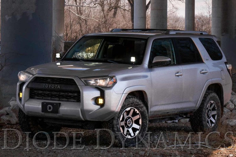 Diode Dynamics 10-21 Toyota 4Runner Stage Series 2in LED Ditch Light Kit - Sport Yellow Combo - DD6751