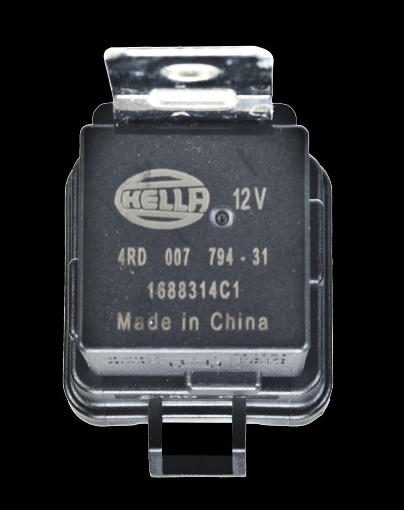 Hella 12V 20/40 Amp SPDT RES Relay with Weatherproof Bracket - Single - 007794311