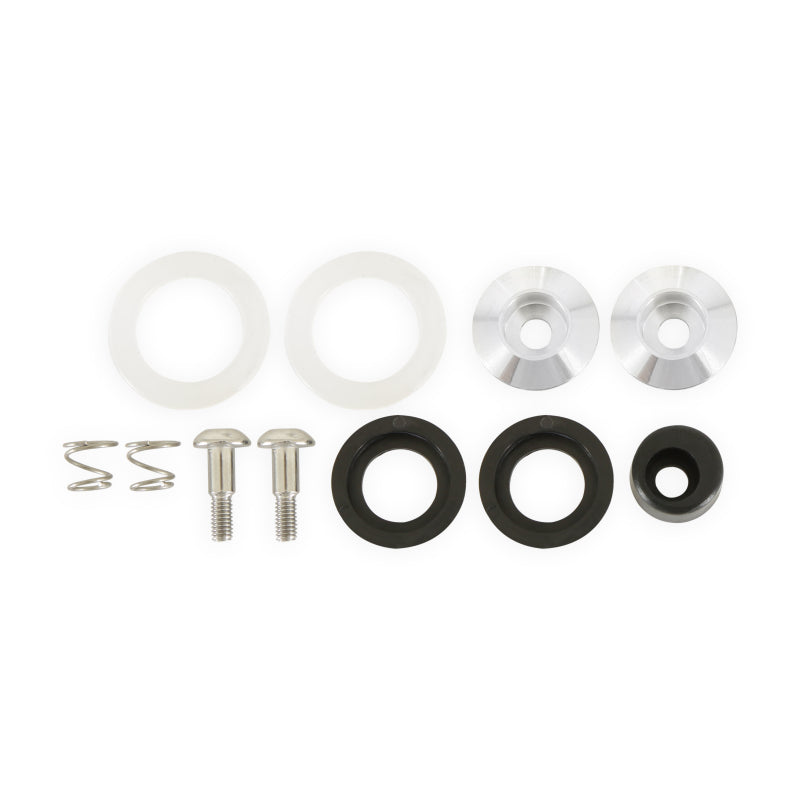 RaceQuip Silver Hardware Pivot Kit for Face Shield Fits PRO & VESTA Model Helmets - 205661RQP