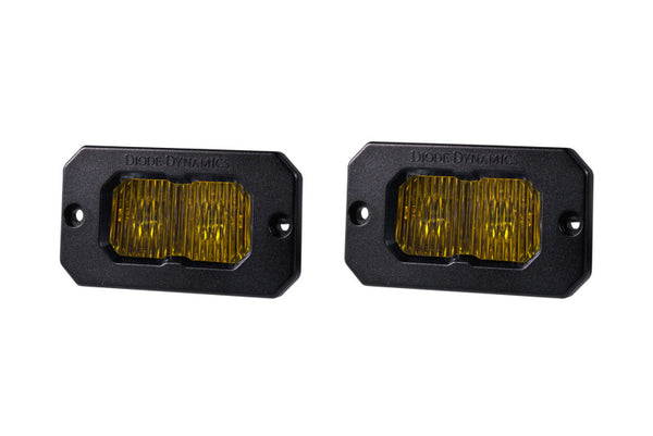Diode Dynamics Stage Series 2 In LED Pod Pro - Yellow Fog Flush ABL (Pair) - DD6433P by Diode Dynamics - front view
