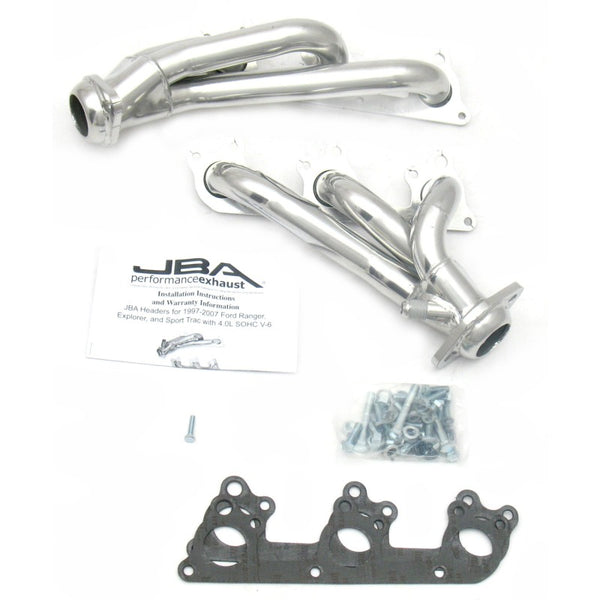 JBA 97-11 Ford Ranger 4.0L OHC w/Driver Side EGR 1-1/2in Primary Silver Ctd Cat4Ward Header - 1674S-1JS for 1997-2010 Ford Ex