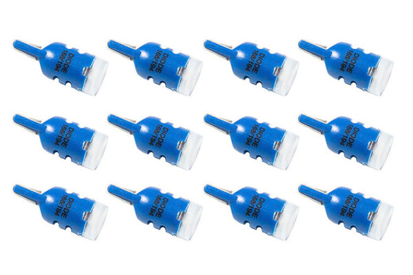 Diode Dynamics 194 LED Bulb HP3 LED - Blue Set of 12 - DD0019TW for 1980-1993 Ford Mustang - front view
