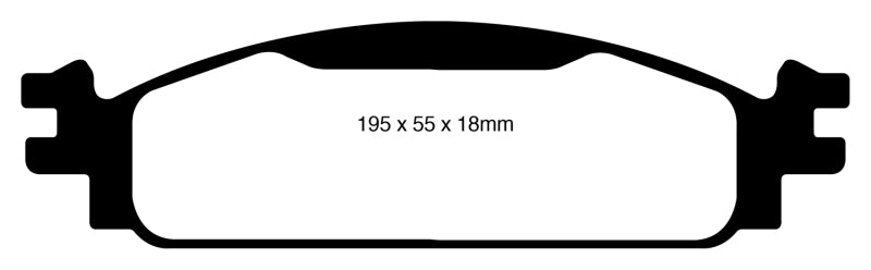 EBC 08-10 Ford Flex 3.5 Ultimax2 Front Brake Pads - UD1376