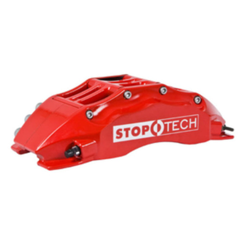 StopTech 08-10 Porsche Cayman S BBK Front ST-60 Red Calipers 355x32 Slotted Rotors - 83.788.6700.71