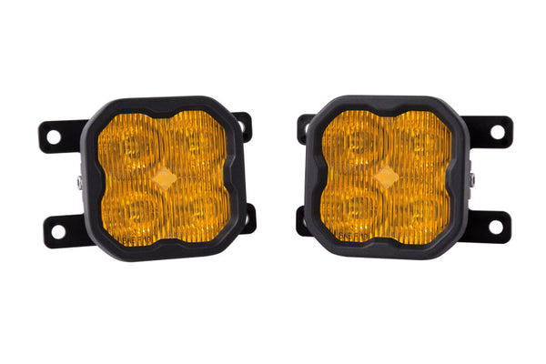 Diode Dynamics SS3 Max Type AS Kit ABL - Yellow SAE Fog - DD6994 for 2010-2018 Ford Transit Connect - front view