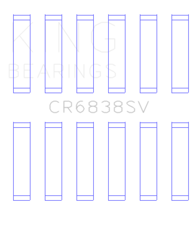 King Land Rover 2.7L TDV6 Sputter Replacement Connecting Rod Bearing - CR6838SV