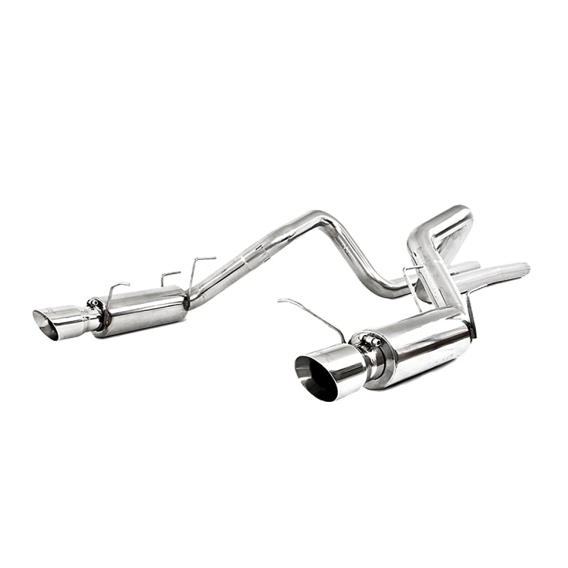 MBRP 11-12 Ford Shelby GT 500 T304 3in Cat Back Dual Split Rear Race Version 4.5in Tips - S7260304
