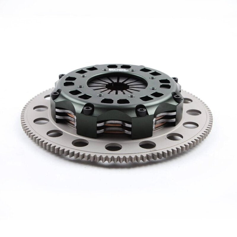 BLOX Racing Subaru WRX/STi (EJ 257) Twin Disc Clutch 7.25in Sprung by Edel for BLOX Racing - BXFL-10515 - front view