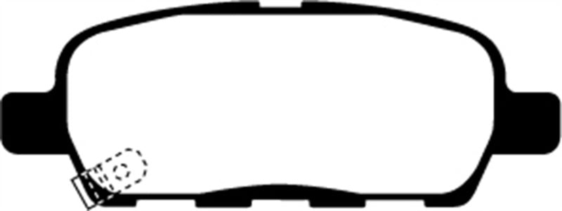 EBC 03-05 Infiniti FX35 3.5 Ultimax2 Rear Brake Pads - UD905 for 2003-2014 Nissan Murano - detail view