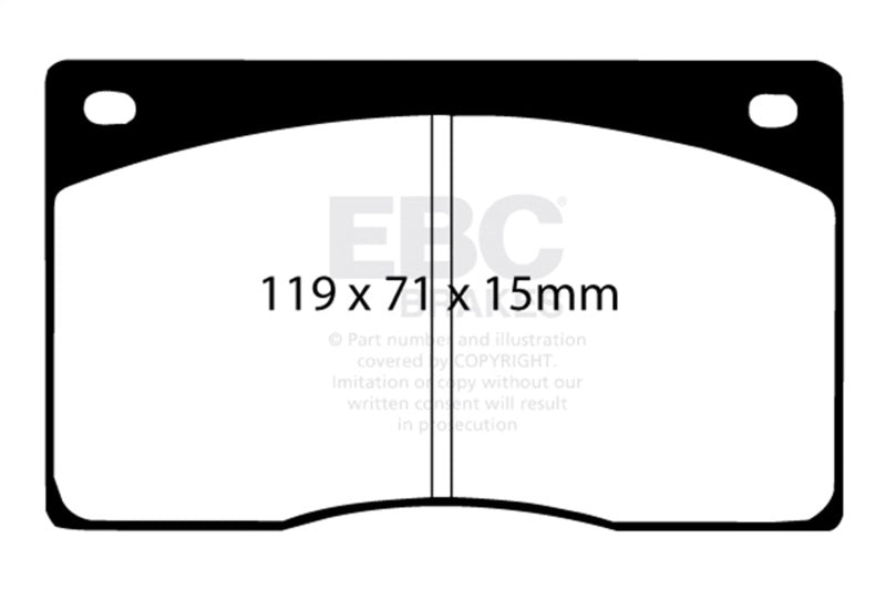 EBC 93-97 Aston Martin DB7 3.2 Supercharged Redstuff Front Brake Pads - DP3262C