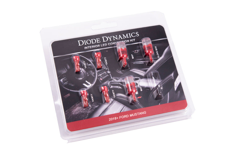 Diode Dynamics 18-23 Mustang Stage 1 Mustang Interior LED Light Kit - Red - DD0357