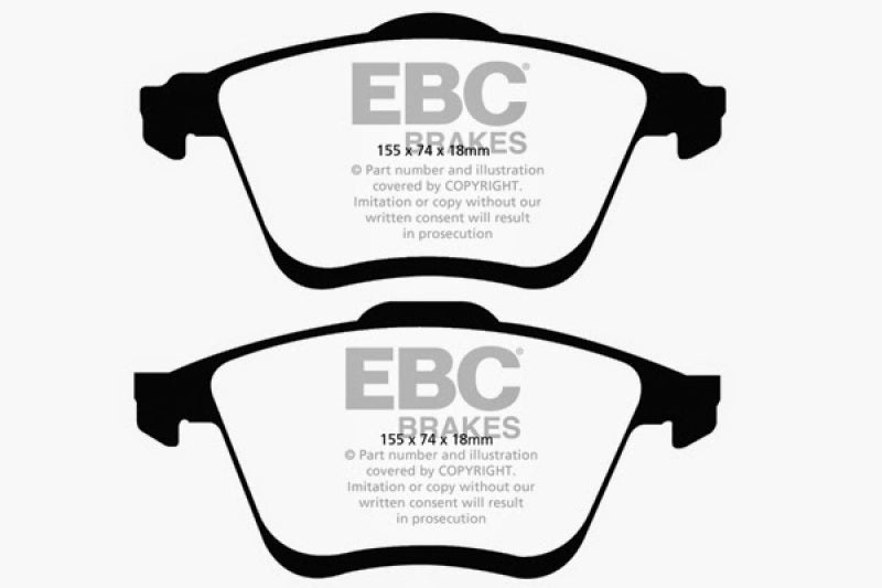 EBC 06-09 Mazda 6 2.3 Turbo (Mazdaspeed) Greenstuff Front Brake Pads - DP21773