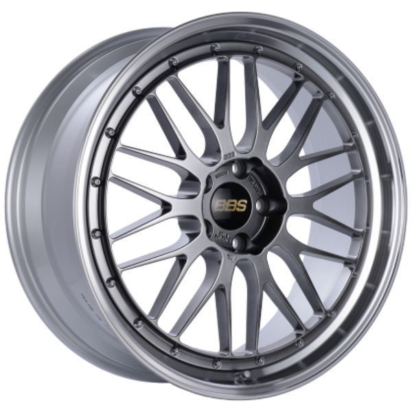 BBS LM 18x10 5x114.3 ET25 Diamond Black Center Diamond Cut Lip Wheel - 82mm PFS Required - LM195DBPK by BBS