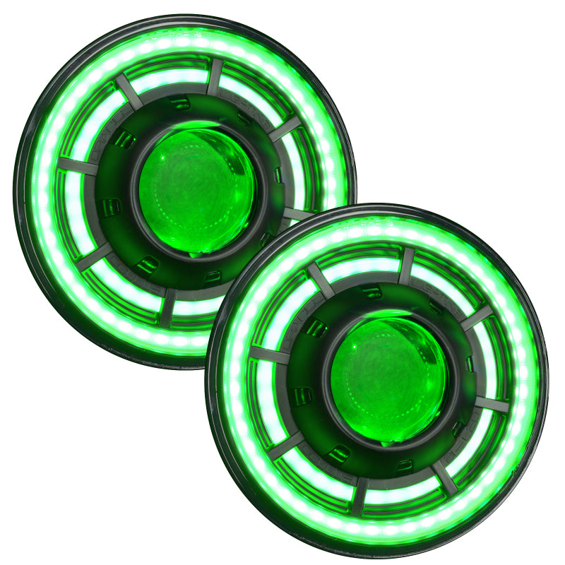 Oracle Oculus 7in ColorSHIFT Bi-LED Projector Headlights for Jeep Wrangler JK SEE WARRANTY - 5876-335