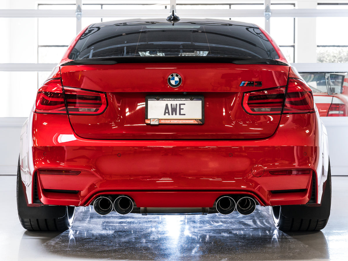 AWE Tuning BMW F8X M3/M4 SwitchPath Catback Exhaust - Chrome Silver Tips - 3025-42070