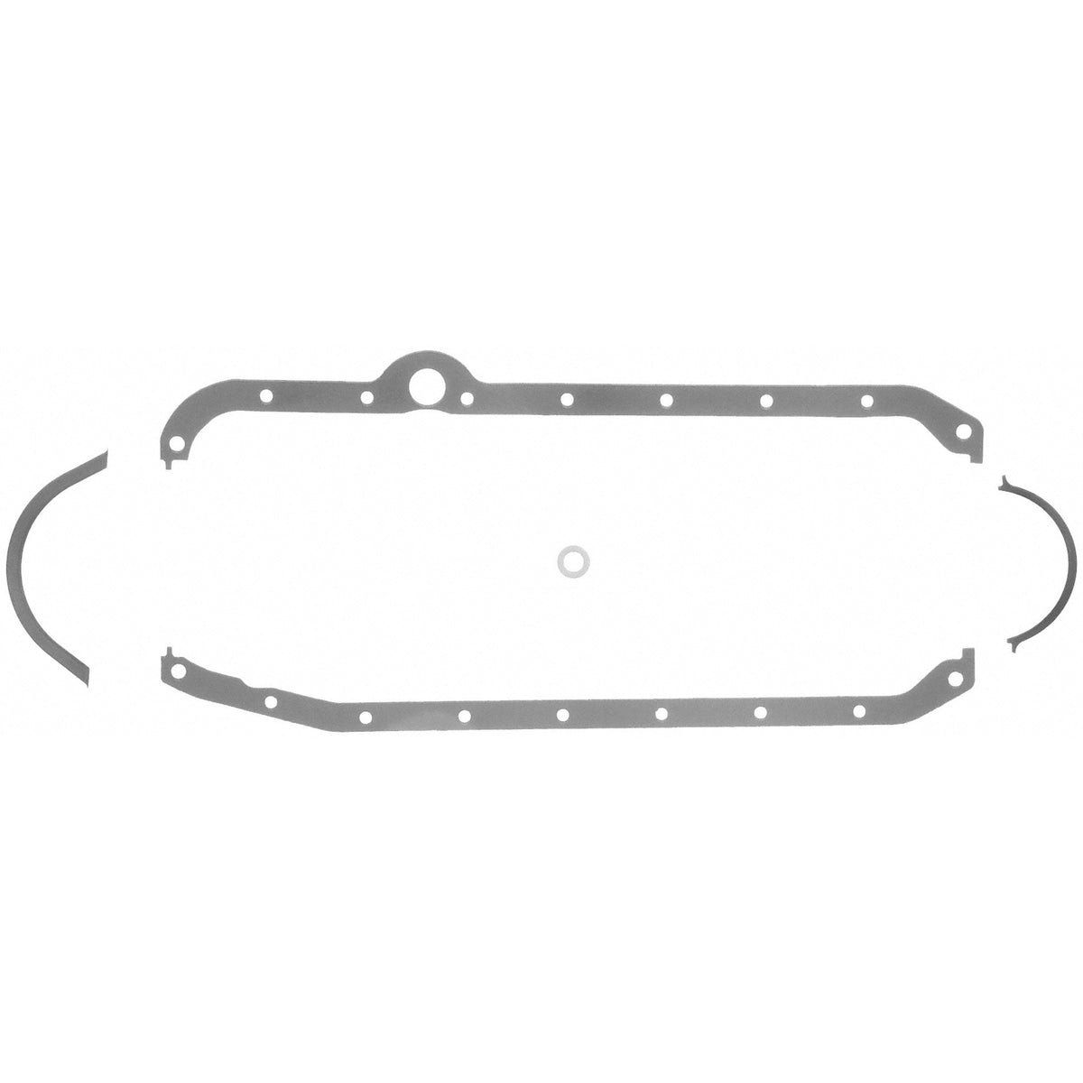 Fel-Pro 1818 Engine Oil Pan Gasket Set Rubber-coated fiber - front view