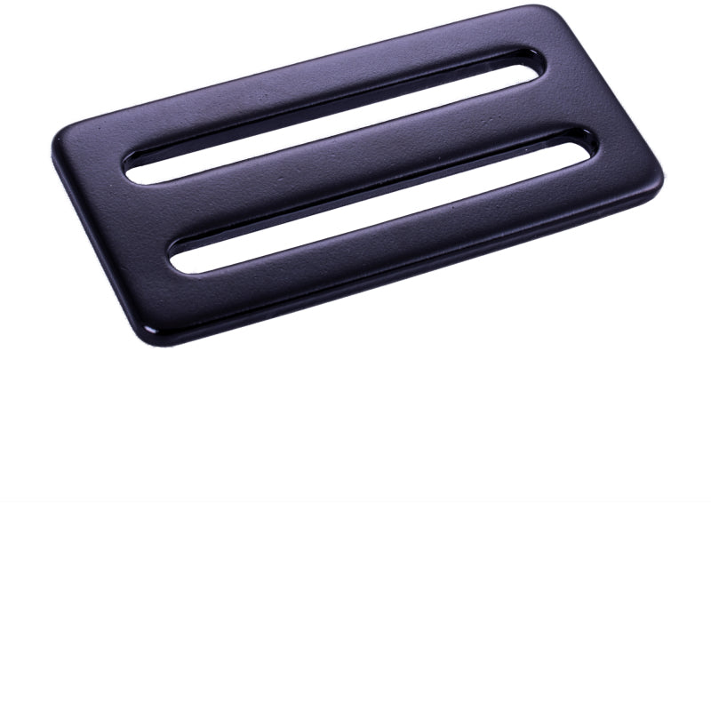 RaceQuip 3 In. Wide 3 Bar Slide Seat Belt Adjuster & Mounting Hardware / Forged Steel - Black - 700975RQP