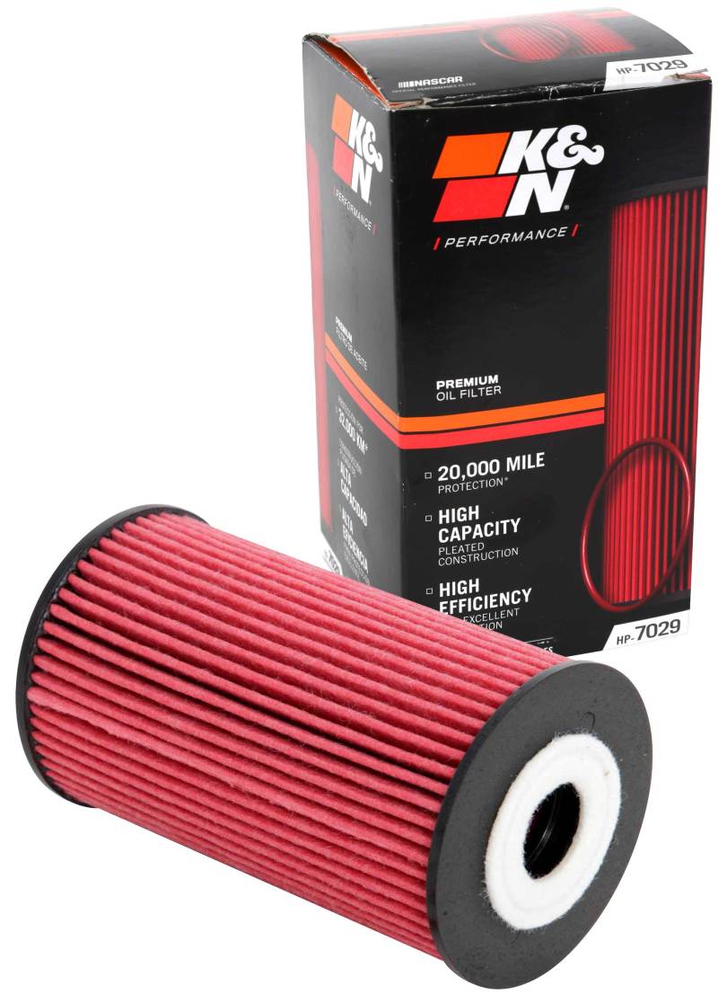 K&N Performance Oil Filter for Hyundai/Kia 3.8L V6, 4.6L/5.0L V8 - HP-7029 for 2010-2016 Hyundai Genesis Coupe - alternate vi