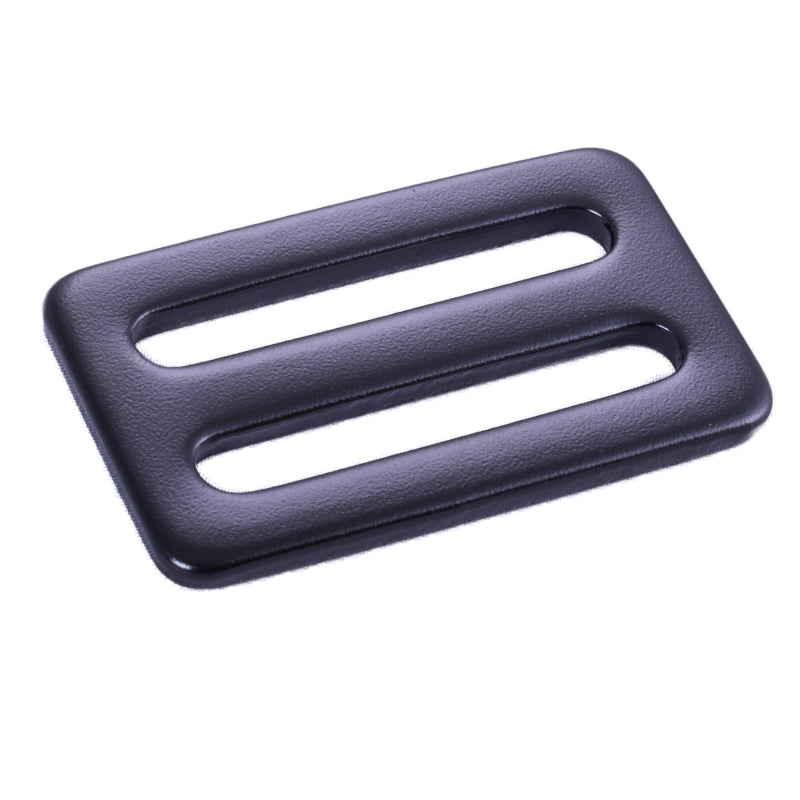 RaceQuip 2 In. Wide 3 Bar Slide Seat Belt Adjuster & Mounting Hardware / Forged Steel - Black - 700985RQP