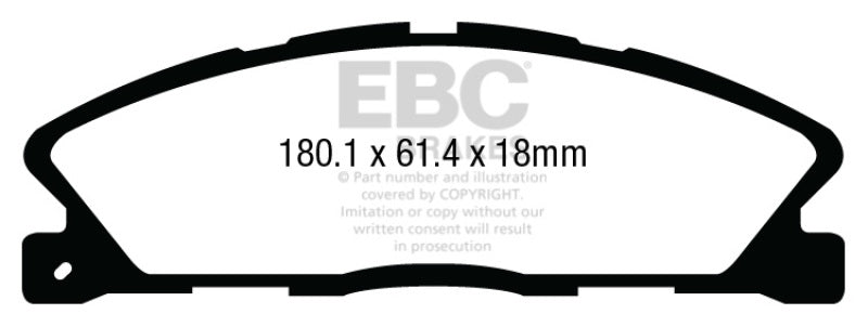 EBC 13+ Ford Taurus 3.5 Twin Turbo SHO Redstuff Front Brake Pads - DP33019C