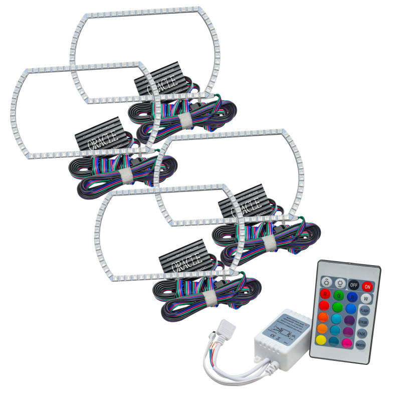 Oracle Chevy Silverado 14-15 Halo Kit Projector Style - ColorSHIFT w/ Simple Controller- 2386-504