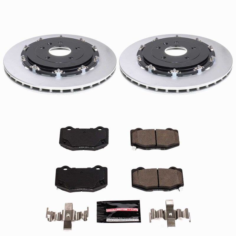 Power Stop 15-19 Chevrolet Corvette Rear Z23 Coated Brake Kit - CPK6789-23
