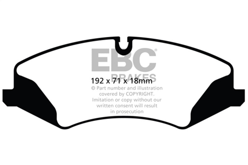 EBC 14+ Land Rover LR4 3.0 Supercharged Yellowstuff Front Brake Pads - DP42123R