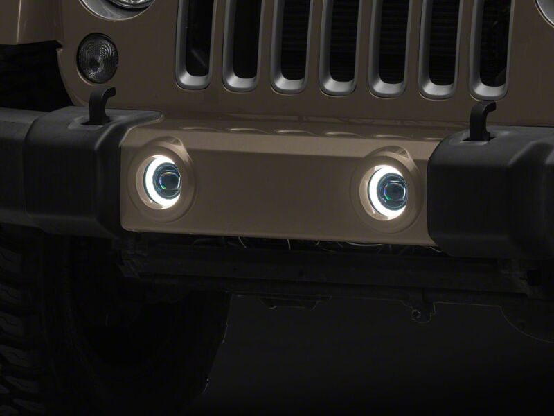 Raxiom 07-18 Jeep Wrangler JK LED Fog Lights with Amber Turn Signals - J238997 - close-up view 4