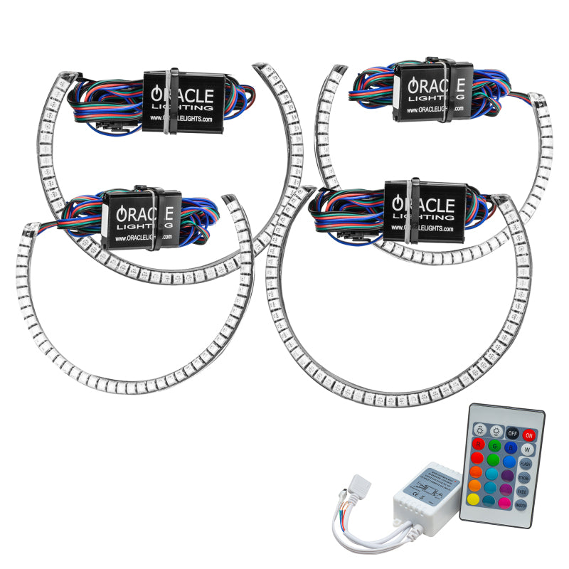 Oracle Dodge Challenger 15-21 LED Waterproof Halo Kit - ColorSHIFT w/ Simple Controller SEE WARRANTY - 3990-504